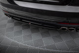 Maxton Design Central Rear Splitter (With Vertical Bars) Audi S4 B9 Facelift