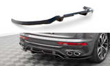 Maxton Design Central Rear Splitter (With Vertical Bars) Audi Sq5 Sportback Mk2 Facelift