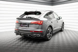 Maxton Design Central Rear Splitter (With Vertical Bars) Audi Sq5 Sportback Mk2 Facelift