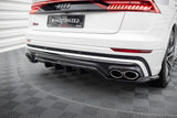 Maxton Design Central Rear Splitter (With Vertical Bars) Audi SQ8 Mk1