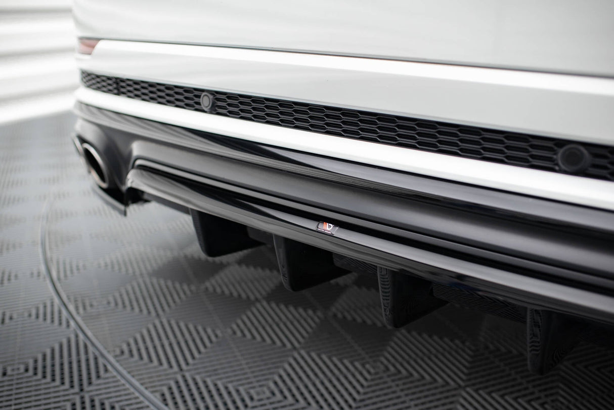 Maxton Design Central Rear Splitter (With Vertical Bars) Audi SQ8 Mk1