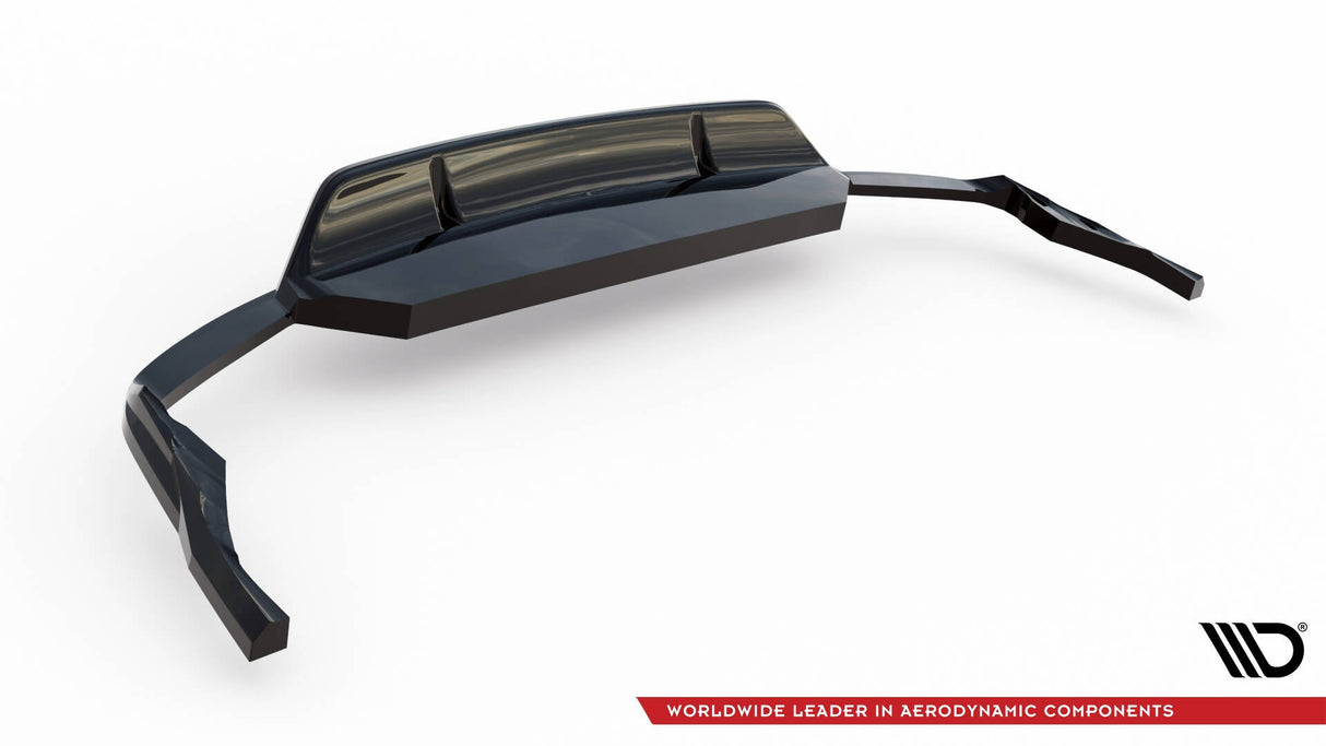Maxton Design Central Rear Splitter (With Vertical Bars) Audi SQ8 Mk1
