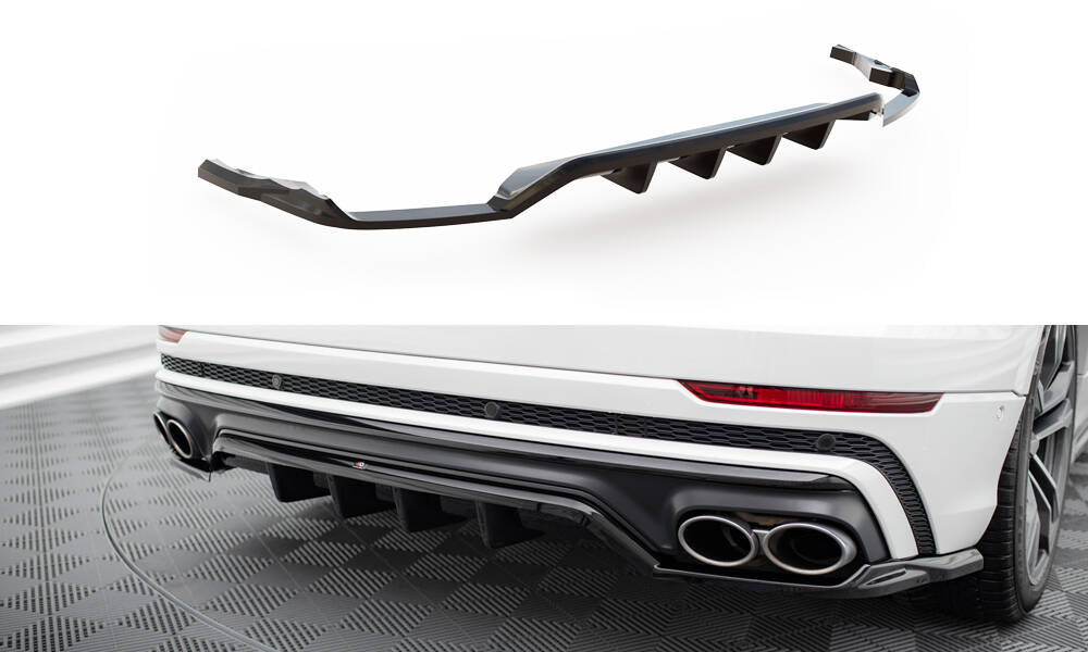 Maxton Design Central Rear Splitter (With Vertical Bars) Audi SQ8 Mk1