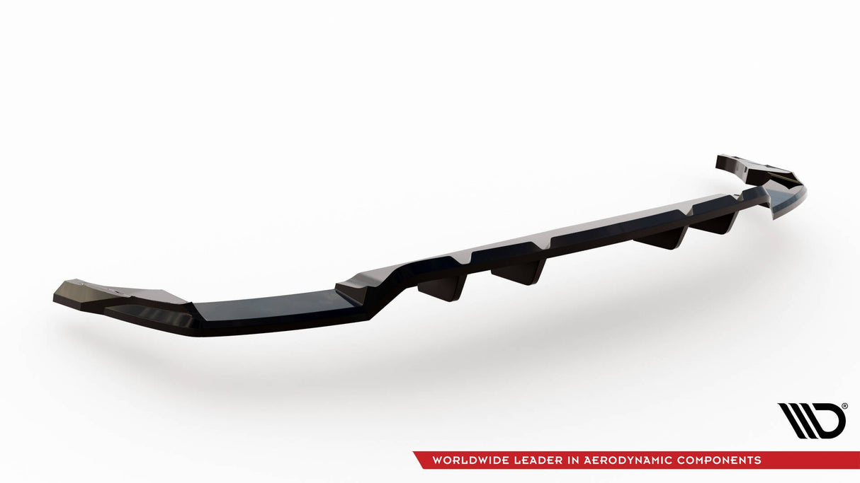 Maxton Design Central Rear Splitter (With Vertical Bars) Audi SQ8 / Q8 S-Line Mk1 Facelift