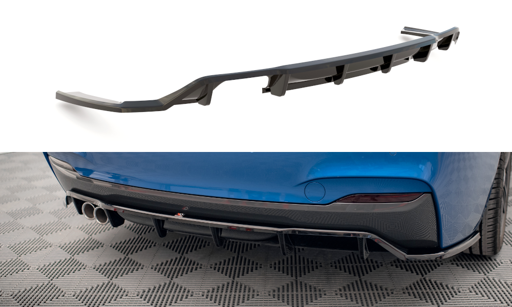 Maxton Design Central Rear Splitter (With Vertical Bars) BMW 2 M-Pack F22