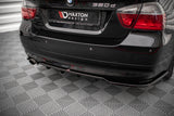 Maxton Design Central Rear Splitter (With Vertical Bars) BMW 3 Sedan E90
