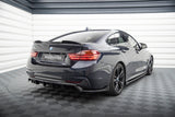 Maxton Design Central Rear Splitter (With Vertical Bars) BMW 4 Coupe / Gran Coupe / Cabrio M-Pack F32 / F36 / F33