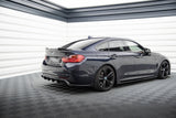 Maxton Design Central Rear Splitter (With Vertical Bars) BMW 4 Coupe / Gran Coupe / Cabrio M-Pack F32 / F36 / F33