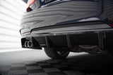 Maxton Design Central Rear Splitter (With Vertical Bars) BMW 4 Coupe / Gran Coupe / Cabrio M-Pack F32 / F36 / F33