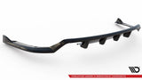 Maxton Design Central Rear Splitter (With Vertical Bars) BMW 4 Coupe / Gran Coupe / Cabrio M-Pack F32 / F36 / F33