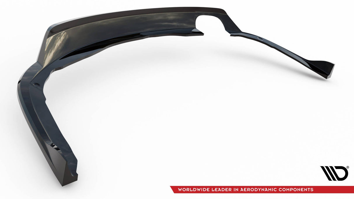 Maxton Design Central Rear Splitter (With Vertical Bars) BMW 4 Coupe / Gran Coupe / Cabrio M-Pack F32 / F36 / F33