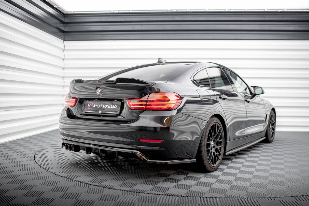 Maxton Design Central Rear Splitter (With Vertical Bars) BMW 4 Gran Coupe F36