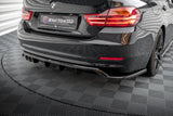 Maxton Design Central Rear Splitter (With Vertical Bars) BMW 4 Gran Coupe F36