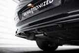 Maxton Design Central Rear Splitter (With Vertical Bars) BMW 6 Coupe / Cabrio E63 / E64