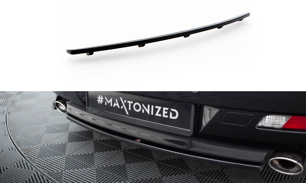 Maxton Design Central Rear Splitter (With Vertical Bars) BMW 6 Coupe / Cabrio E63 / E64