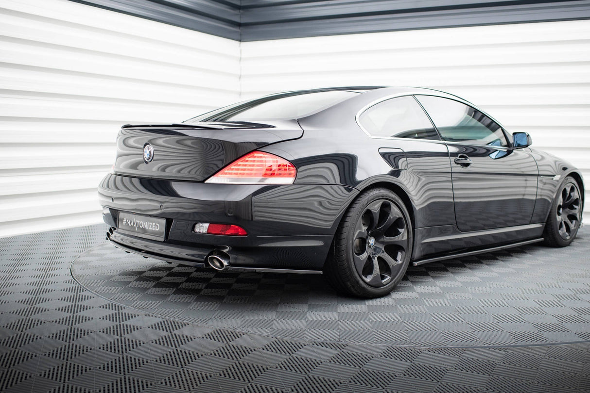 Maxton Design Central Rear Splitter (With Vertical Bars) BMW 6 Coupe / Cabrio E63 / E64