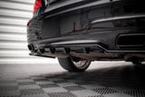 Maxton Design Central Rear Splitter (With Vertal Bars) - BMW / F01 / 7-Series / M-Pack
