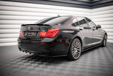 Maxton Design Central Rear Splitter (With Vertal Bars) - BMW / F01 / 7-Series / M-Pack