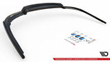 Maxton Design Central Rear Splitter (With Vertal Bars) - BMW / F01 / 7-Series / M-Pack