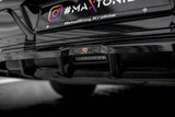 Maxton Design Central Rear Splitter (With Vertical Bars) BMW 7 M-Pack G70