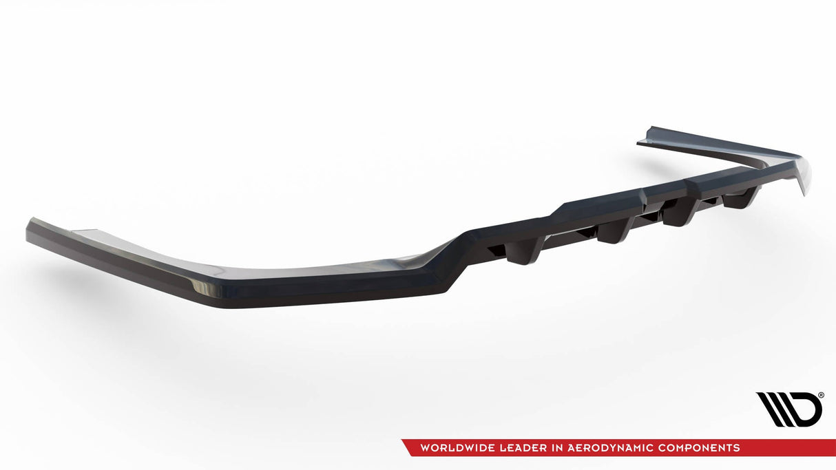 Maxton Design Central Rear Splitter (With Vertical Bars) BMW 7 M-Pack G70