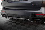 Maxton Design Central Rear Splitter (With Vertical Bars) BMW X3 M-Pack G01 Facelift