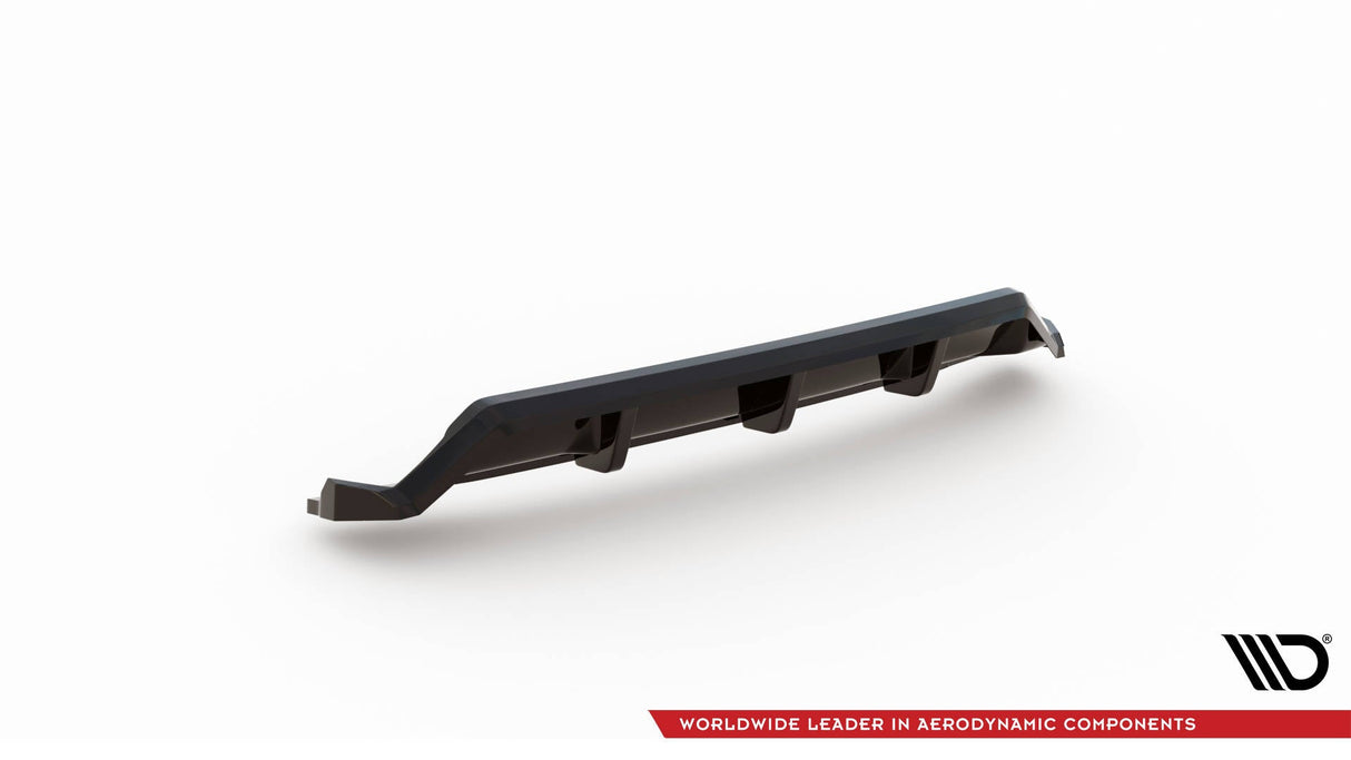 Maxton Design Central Rear Splitter (With Vertical Bars) BMW X3 M-Pack G01 Facelift