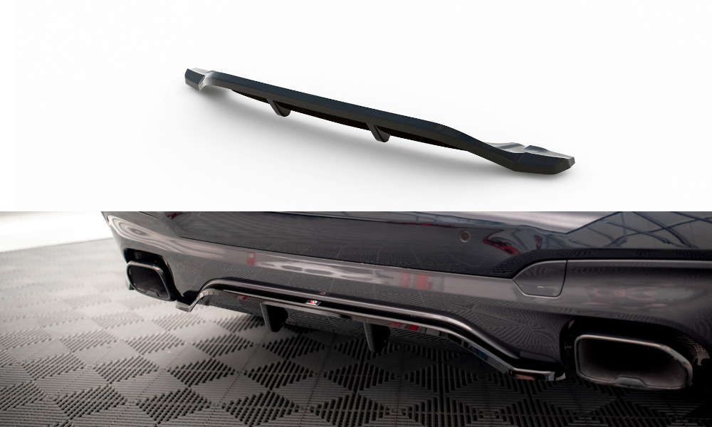Maxton Design Central Rear Splitter (With Vertical Bars) BMW X3 M40I G01