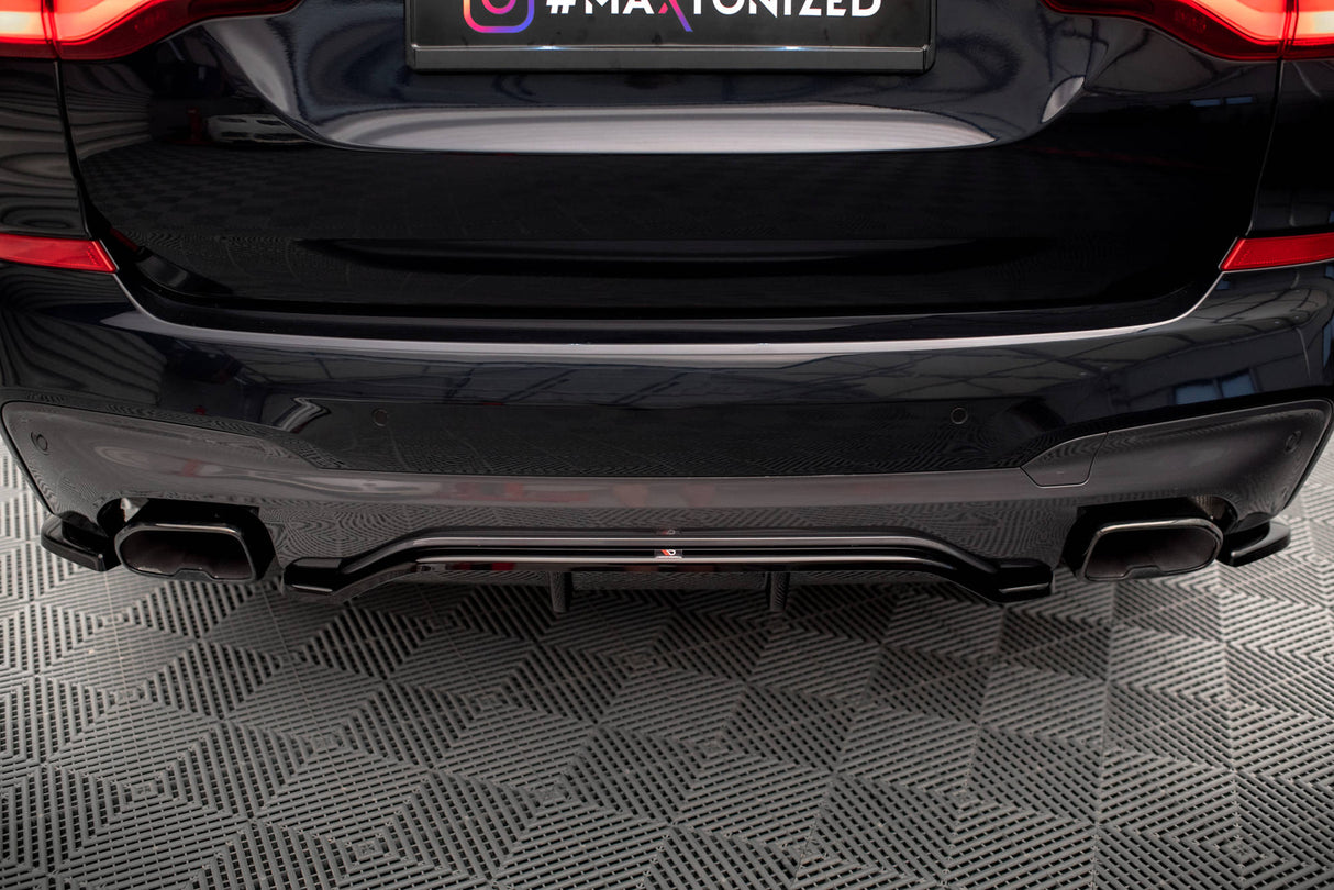 Maxton Design Central Rear Splitter (With Vertical Bars) BMW X3 M40I G01