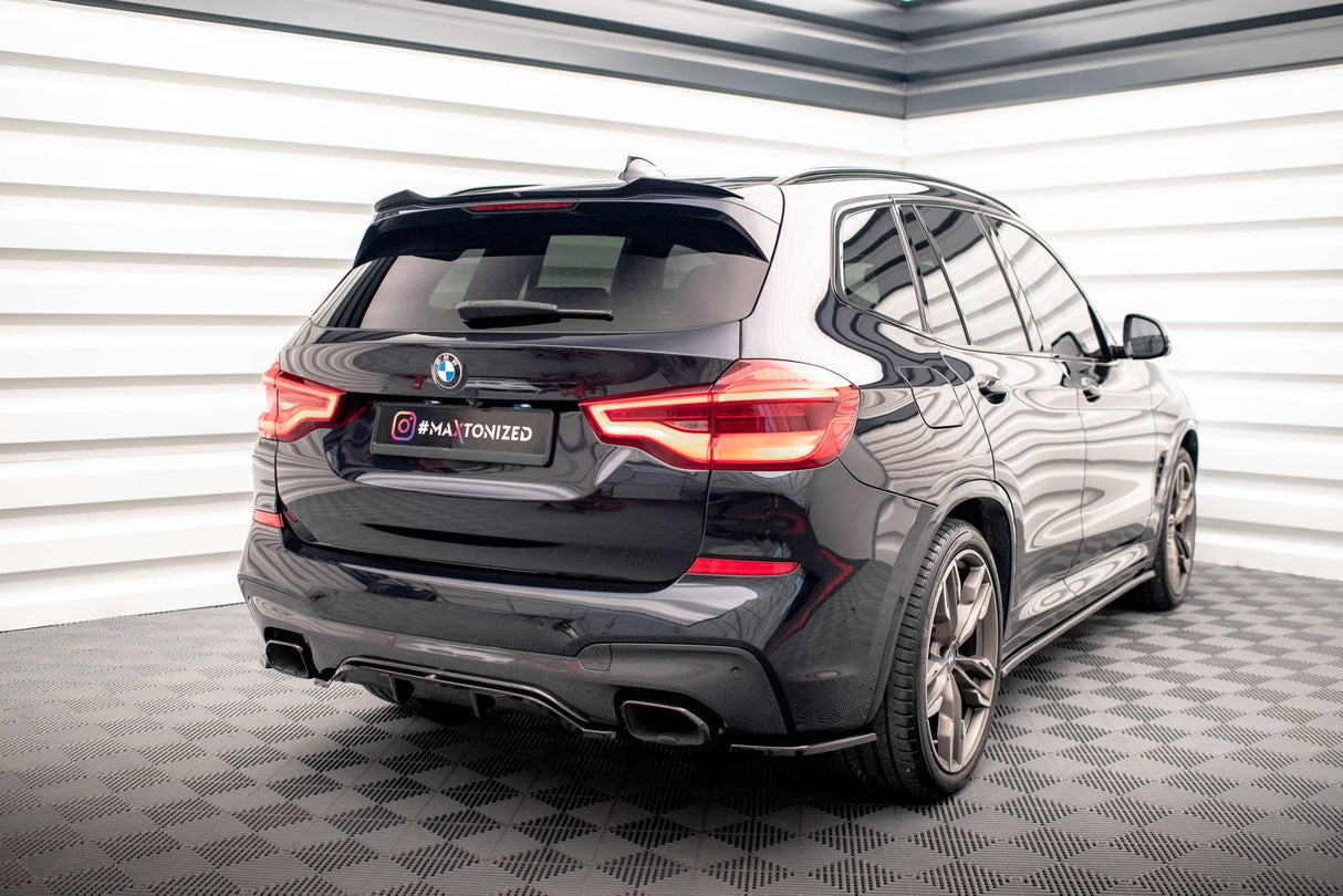 Maxton Design Central Rear Splitter (With Vertical Bars) BMW X3 M40I G01