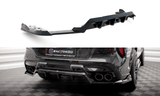 Maxton Design Central Rear Splitter (w/ Vertical Bars) - BMW X6 M F96