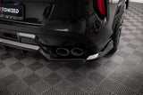 Maxton Design Central Rear Splitter (w/ Vertical Bars) - BMW X6 M F96
