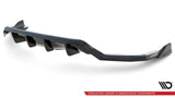 Maxton Design Central Rear Splitter (w/ Vertical Bars) - BMW X6 M-PACK F16