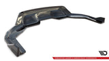 Maxton Design Central Rear Splitter (w/ Vertical Bars) - BMW X6 M-PACK F16