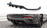 Maxton Design Central Rear Splitter (w/ Vertical Bars) - BMW X6 M-PACK F16