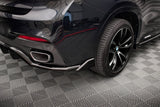 Maxton Design Central Rear Splitter (w/ Vertical Bars) - BMW X6 M-PACK F16