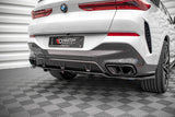 Maxton Design Central Rear Splitter (With Vertical Bars) BMW X6 M-Pack G06