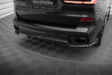 Maxton Design Central Rear Splitter (With Vertical Bars) BMW X7 M-Pack G07 Facelift