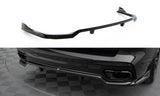 Maxton Design Central Rear Splitter (With Vertical Bars) BMW X7 M-Pack G07 Facelift