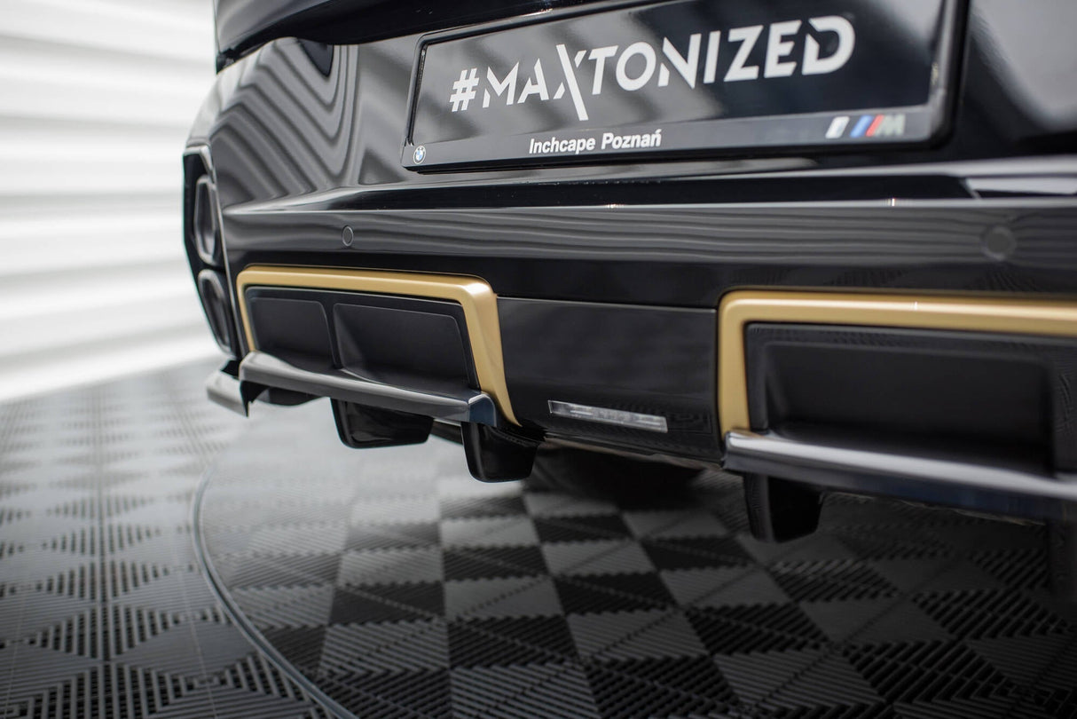 Maxton Design Central Rear Splitter (With Vertical Bars) BMW XM G09