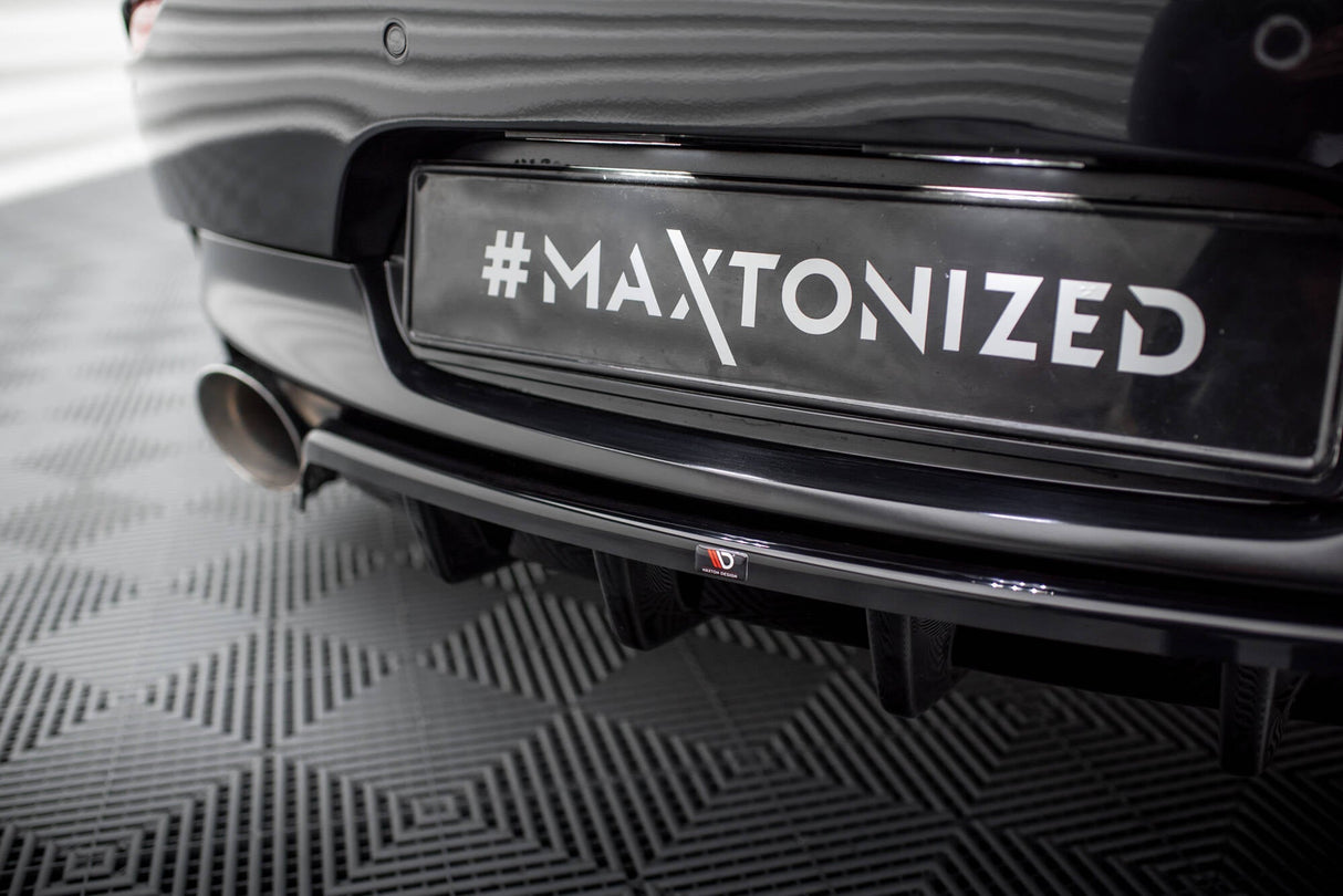 Maxton Design Central Rear Splitter (With Vertical Bars) BMW Z4 M-Pack E89 Facelift