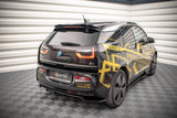 Maxton Design Central Rear Splitter (With Vertical Bars) BMW I3 Mk1 Facelift