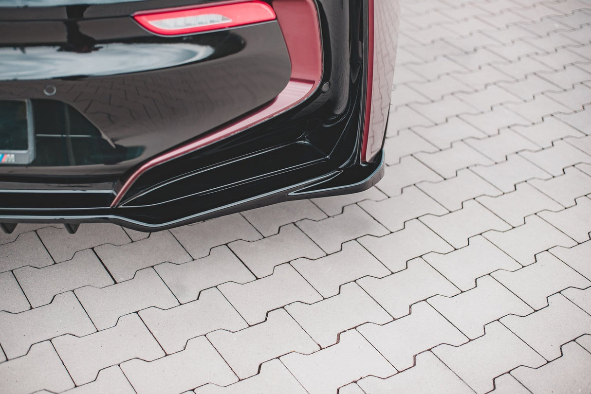 Maxton Design Central Rear Splitter (With Vertical Bars) BMW I8