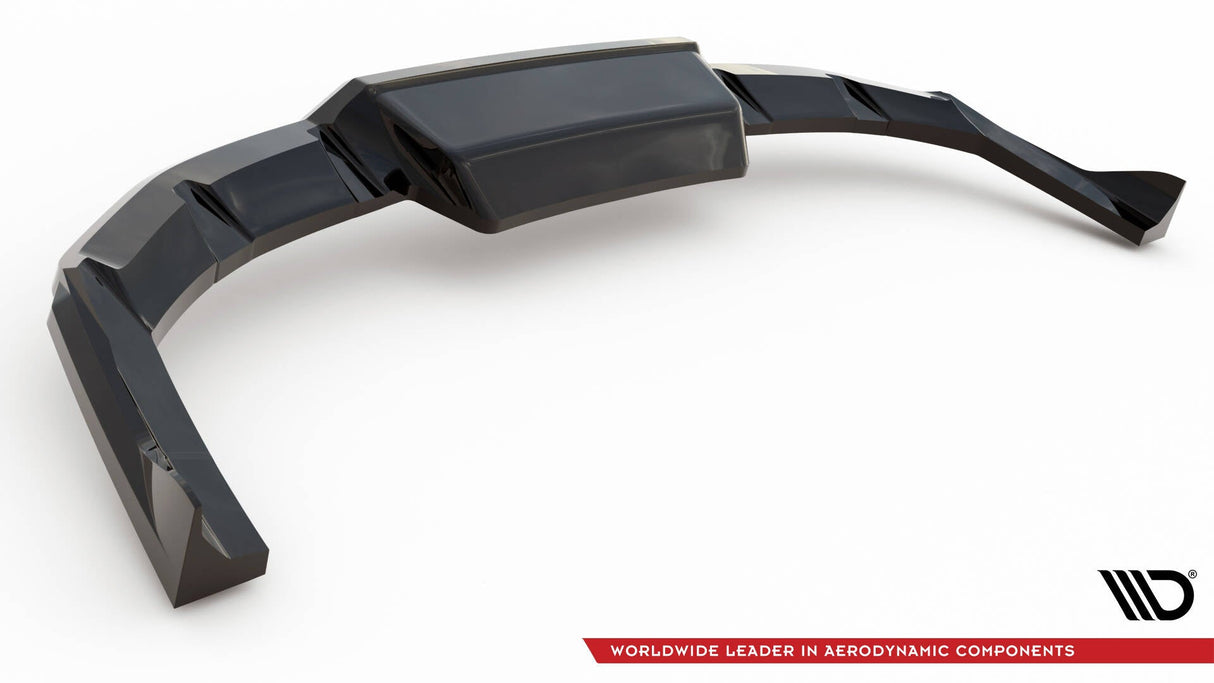 Maxton Design Central Rear Splitter (With Vertical Bars) BMW Ix Sport / M60