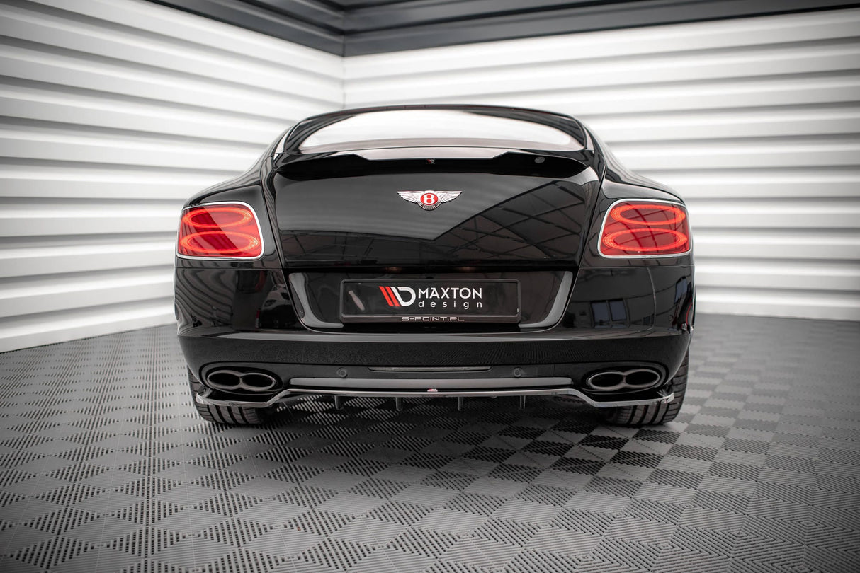 Maxton Design Central Rear Splitter (With Vertical Bars) Bentley Continental Gt V8 S MK2