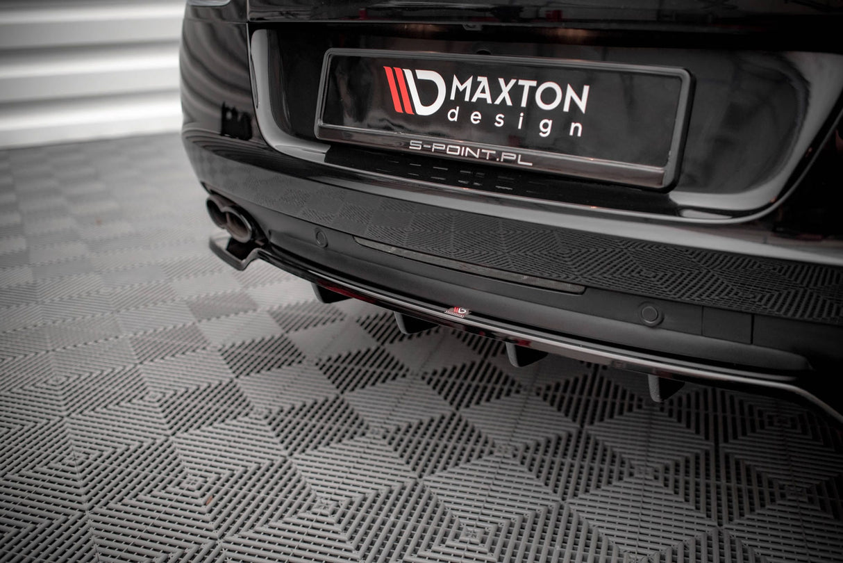 Maxton Design Central Rear Splitter (With Vertical Bars) Bentley Continental Gt V8 S MK2