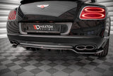 Maxton Design Central Rear Splitter (With Vertical Bars) Bentley Continental Gt V8 S MK2