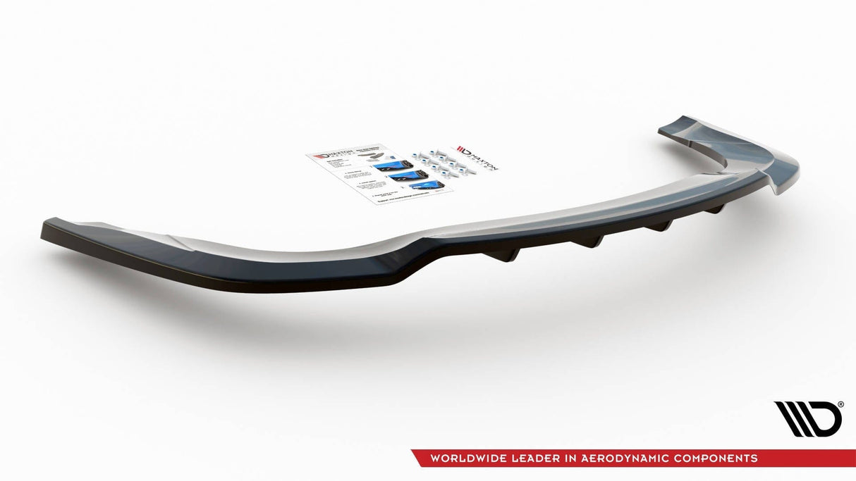 Maxton Design Central Rear Splitter (With Vertical Bars) Bentley Continental Gt V8 S MK2