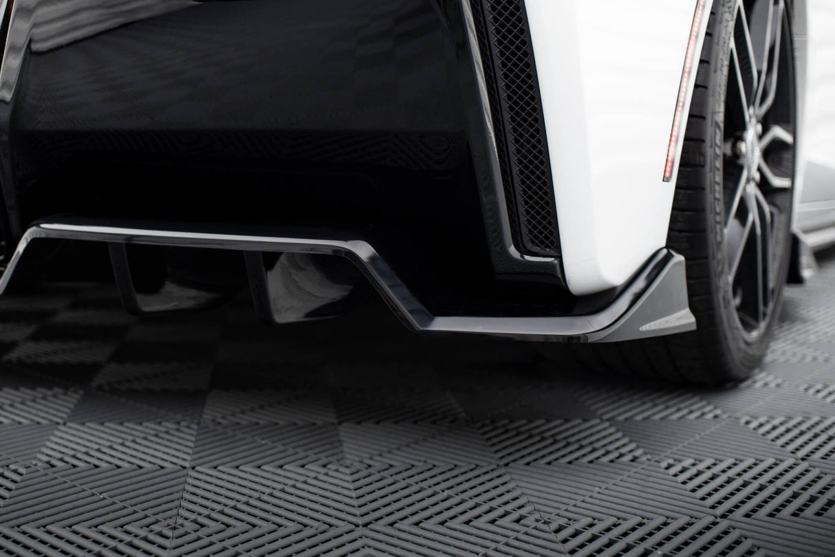 Maxton Design Central Rear Splitter (With Vertical Bars) Chevrolet Corvette C7