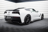 Maxton Design Central Rear Splitter (With Vertical Bars) Chevrolet Corvette C7